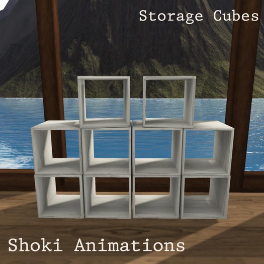 Shoki Animations - Storage Cubes (Nude Wood) 
