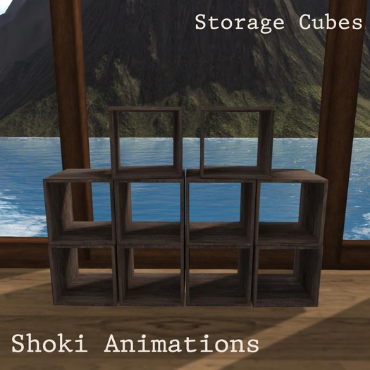 Shoki Animations - Storage Cubes (Nude Wood) (BOXED)  (cm)
