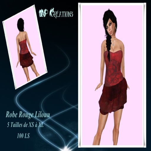 =PM= outfit Mesh Robe Rouge Lilouu