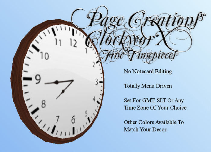 Round Wall Clock (Standard) - Dark Oak