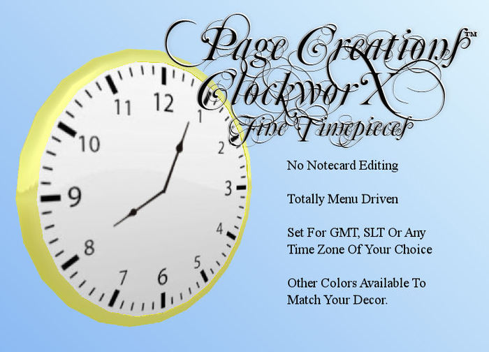 Round Wall Clock (Standard) - Yellow