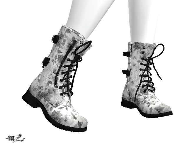 -mL- Natalia Boots - White