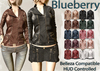 Blueberry mins leather jackets