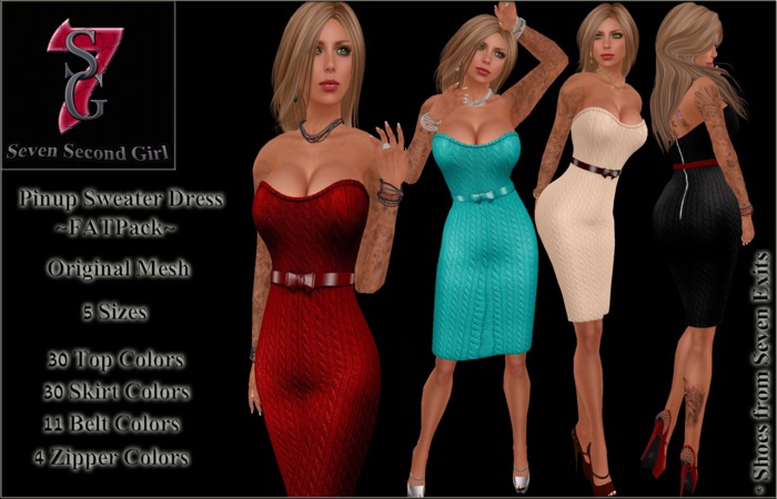 7SG Pinup -Embossed Dress - DEMOS