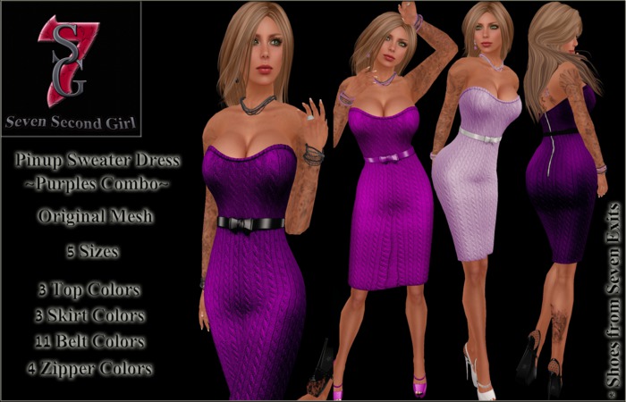 7SG Pinup -Embossed Dress - DEMOS