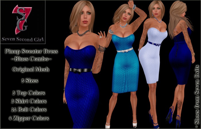 7SG Pinup -Embossed Dress - DEMOS