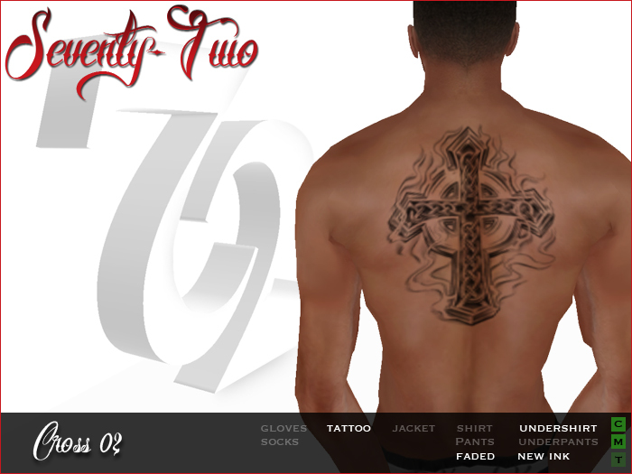 72 : Cross02 Tattoo