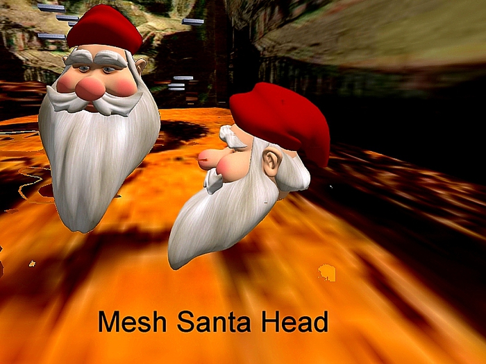 Santa Head (Mesh) Full Perm