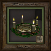 Pine Wreath Candle Bi