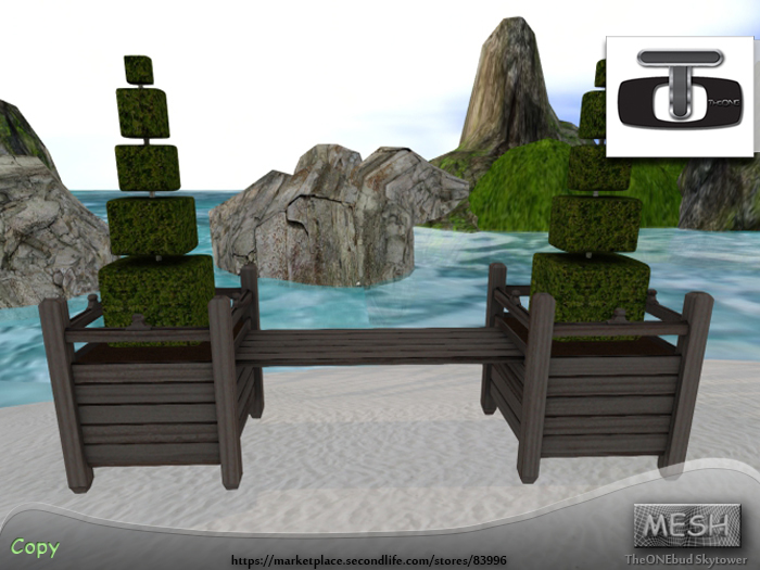 Bench with Topiary (TO)