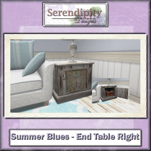 Serendipity Designs - End Table - R (boxed)