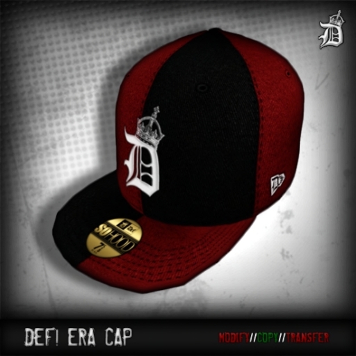 DEF! Era Cap / D Crown / Black & Red
