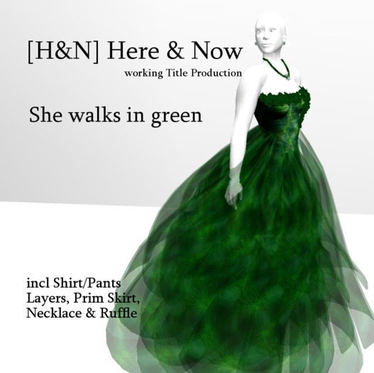 [H&N]She walks in green