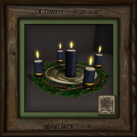 Pine Wreath Candle Ah