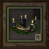Pine Wreath Candle Ah
