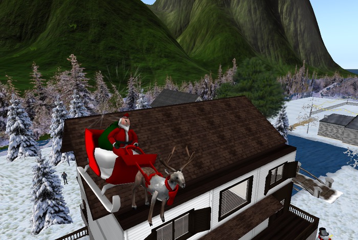 ANIMATED SANTA SLEIGH WITH 7 SIT AND SOUNDS