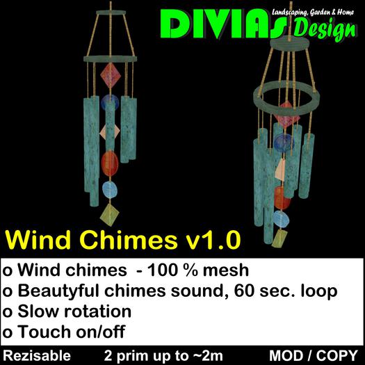 Wind Chimes - Bronze 
