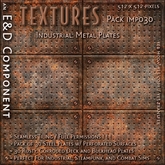 [IMP030] 30 Rusty Perforated Industrial Steel Plate Textures from E&D ENGINEERING