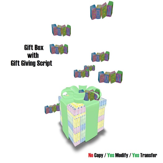 Baby Gift Box with Gift Giver Script and Poof 