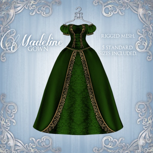 [K~*~S] Madeline - Gown - Emerald
