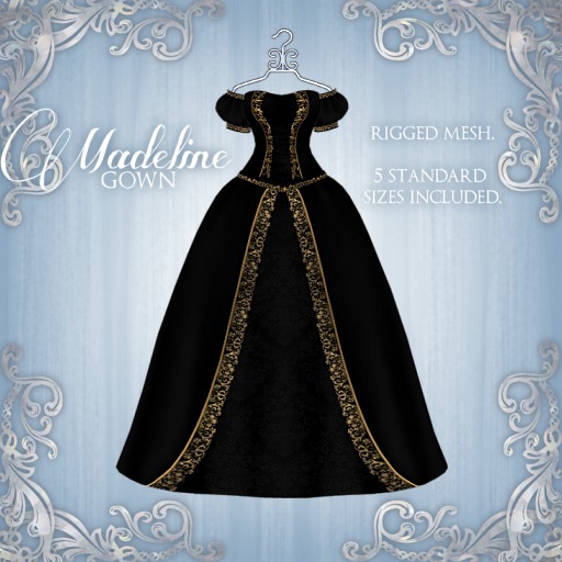 [K~*~S] Madeline - Gown - Midnight