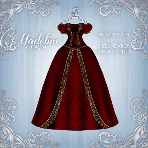 [K~*~S] Madeline - Gown - Ruby