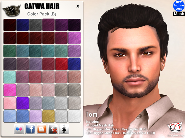 CATWA HAIR Tom [B]