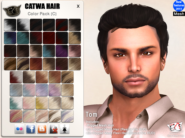 CATWA HAIR Tom [C]