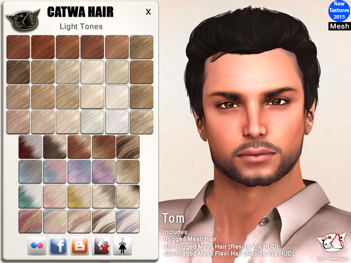 CATWA HAIR Tom [Lights]