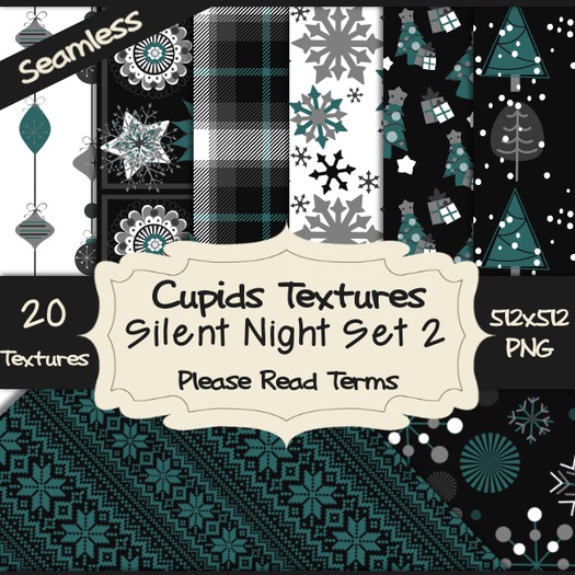 *Cupids Textures * 20 SILENT NIGHT SET 2