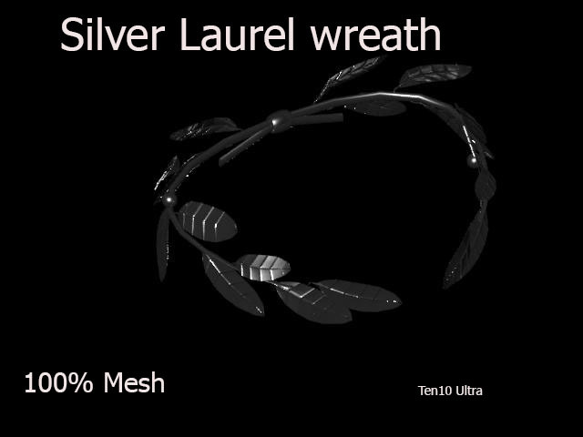 Silver Laurel wreath 