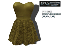 L-T-R Strapless Little Khaki  dress