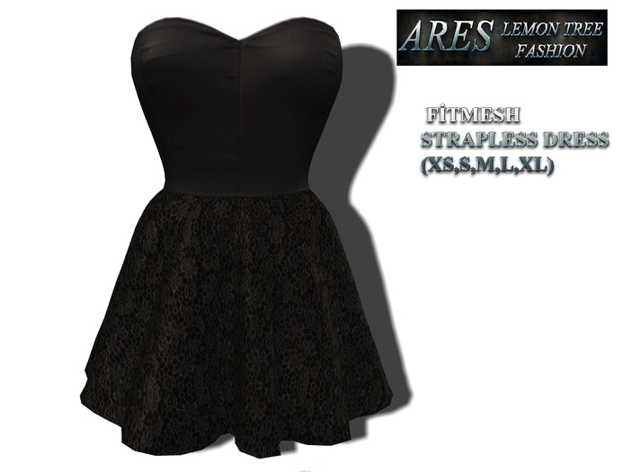 L-T-R Strapless Little Black dress