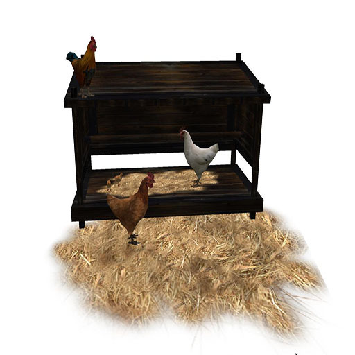 Mesh Chicken Coop **