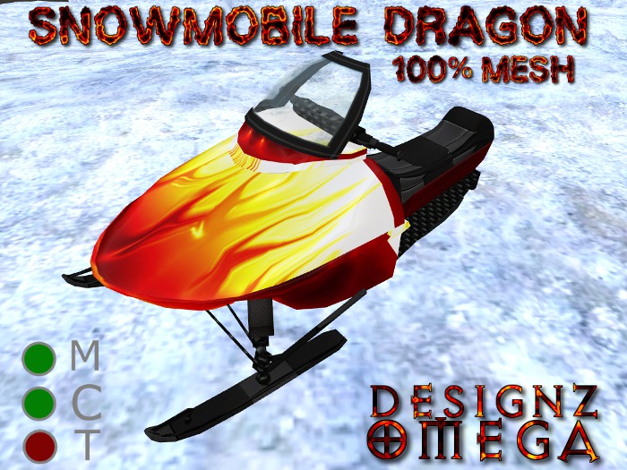 Dragon Fire Snowmobile (Mesh)  