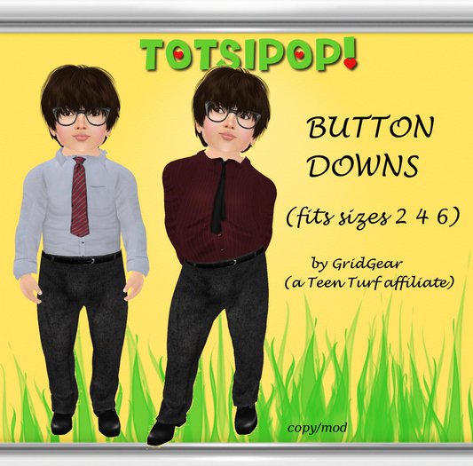 TOTSIPOP! Button Down Shirt Set