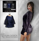 Miranda Dress Jaquard DarkBlue