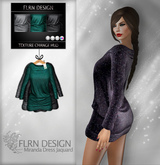 [FLRN] Miranda Dress Jaquard Turquoise