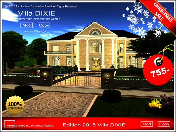 Christmas promo sale Villa DIXIE