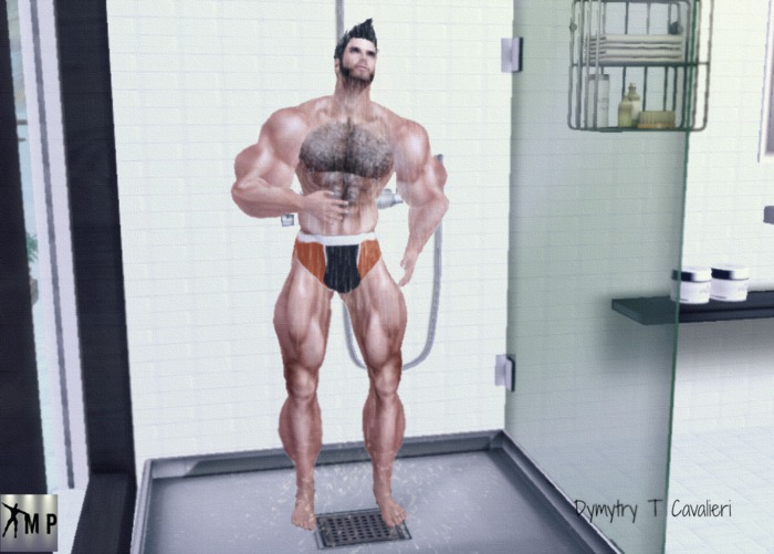 Male Poses - Take a Shower single pose