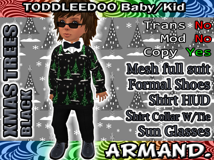 Second Life Marketplace - --ARMAND-- XMAS TREES - BLACK