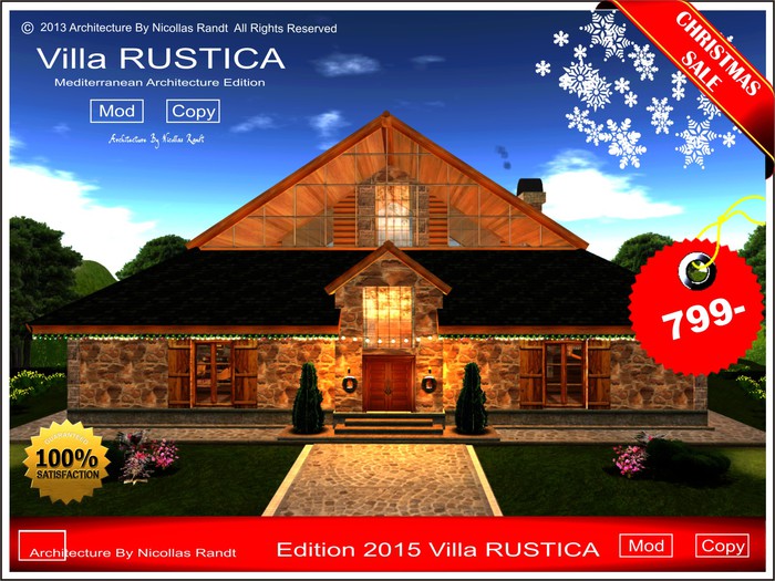Christmas promo sale Villa RUSTICA