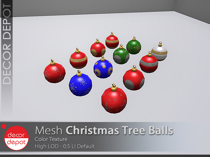 [DD] - FULL PERM Christmas Tree Balls