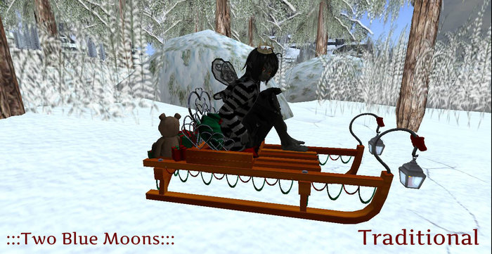 :::TBM::: Fancy Christmas Sleigh- Traditional WINTER FREE GIFT 1 Linden ! 