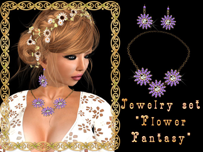 .: AVON'S :. Jewelry set "Flower Fantasy"