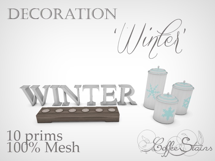 Coffee Stains - Decoration 'Winter'