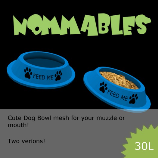 Nommable - Dog Bowl Blue