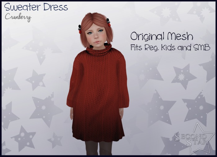 Sweater Dress - Cranberry