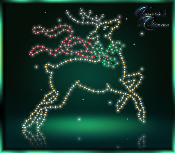 ~Beautiful animated Lights Rudolph~