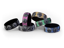 ::OESSO::Women's leather bracelet with metal stars